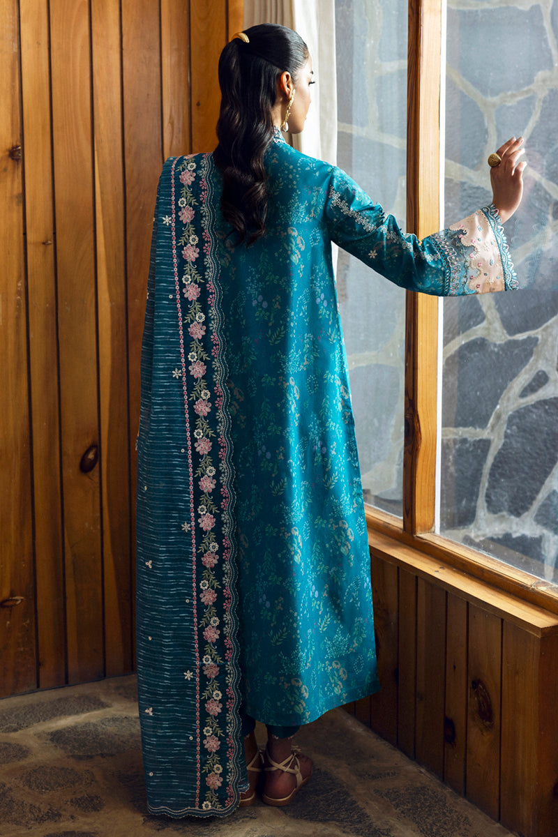 Qalamkar Qlinekari Embroidered Lawn Unstitched 3Pc Suit DC-10 Fina