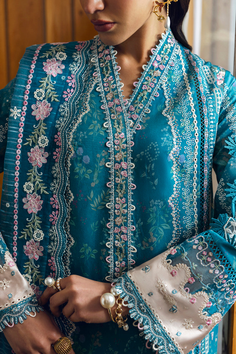 Qalamkar Qlinekari Embroidered Lawn Unstitched 3Pc Suit DC-10 Fina