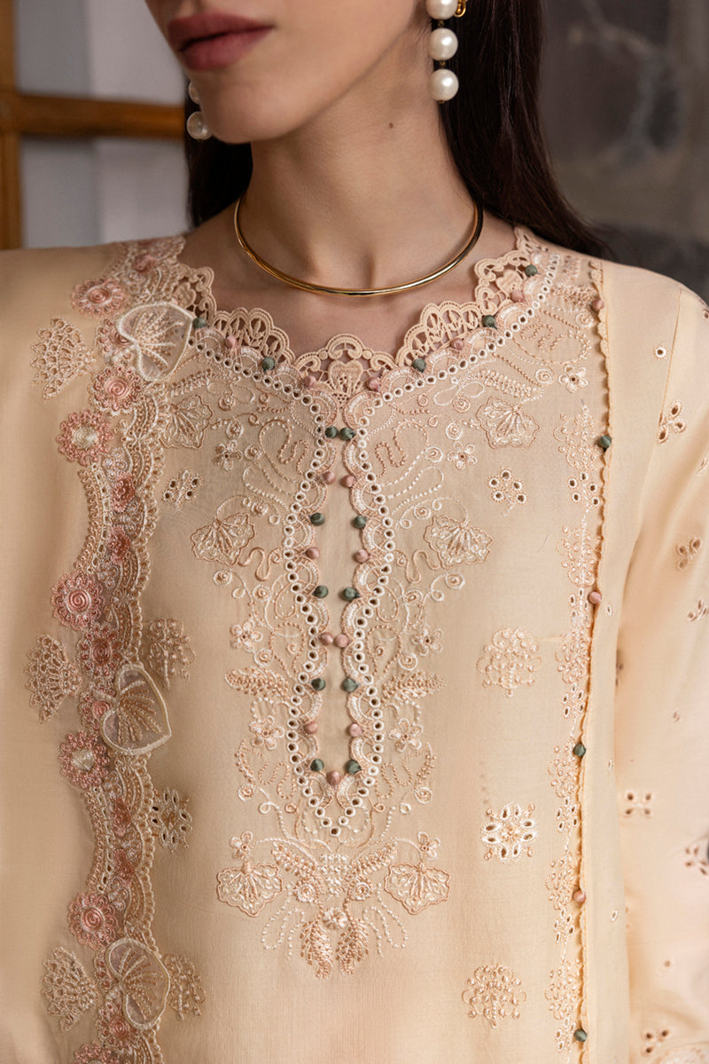 Qalamkar Qlinekari Embroidered Lawn Unstitched 3Pc Suit DC-12 Disa