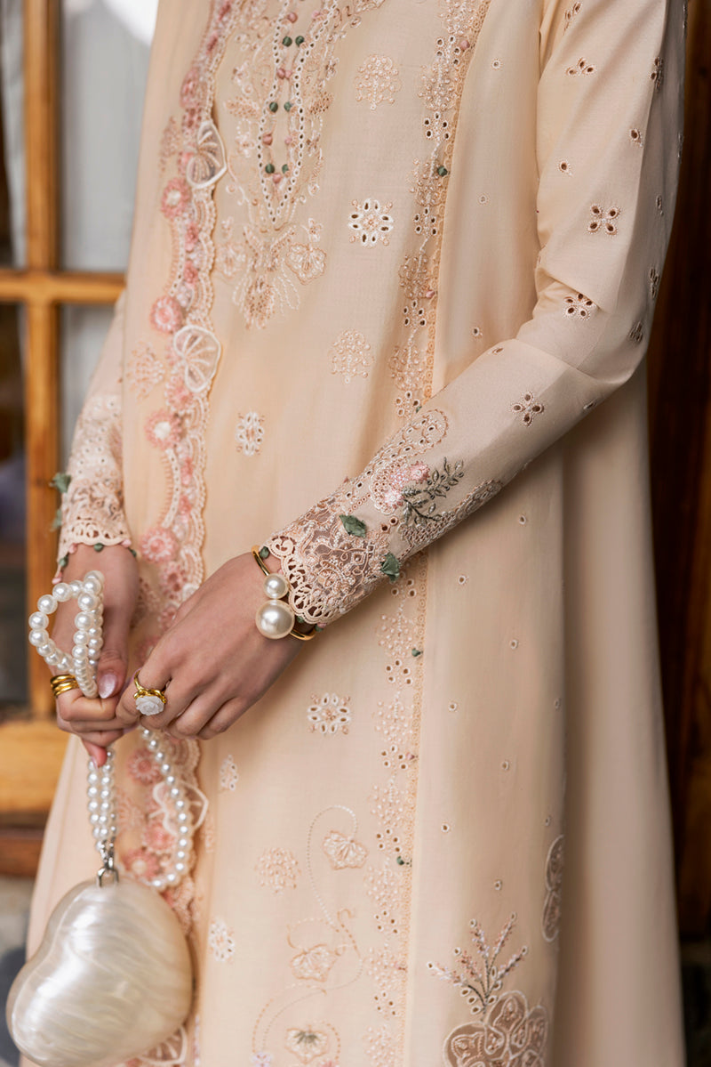 Qalamkar Qlinekari Embroidered Lawn Unstitched 3Pc Suit DC-12 Disa