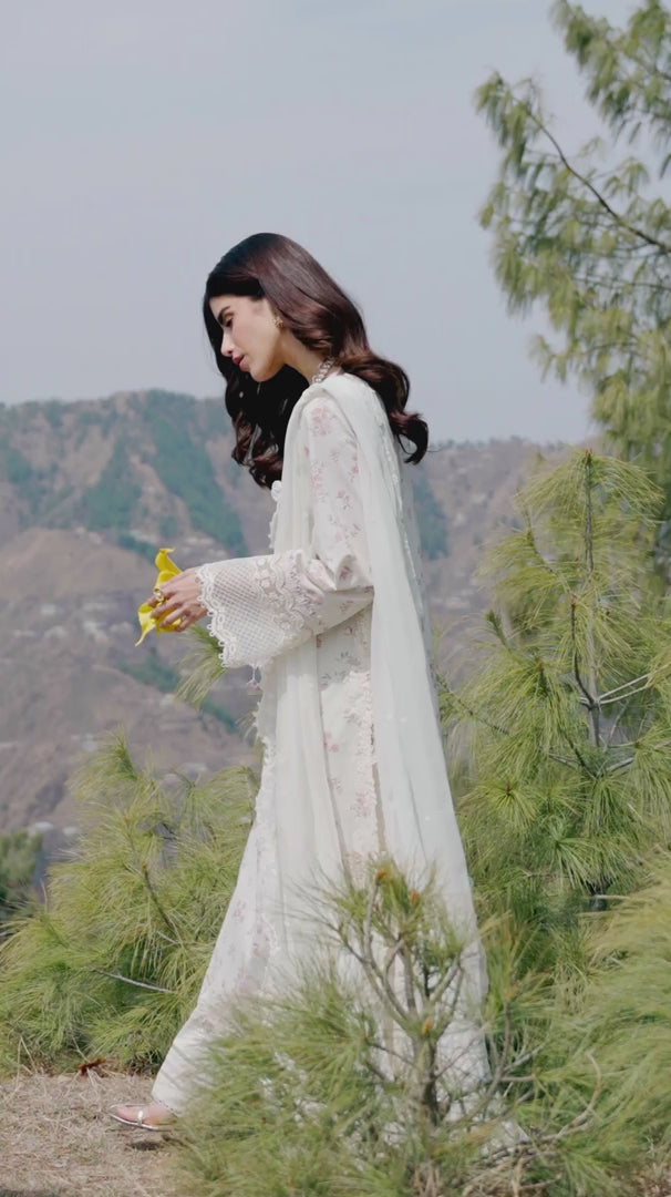 Qalamkar Qlinekari Embroidered Lawn Unstitched 3Pc Suit DC-13 Miri