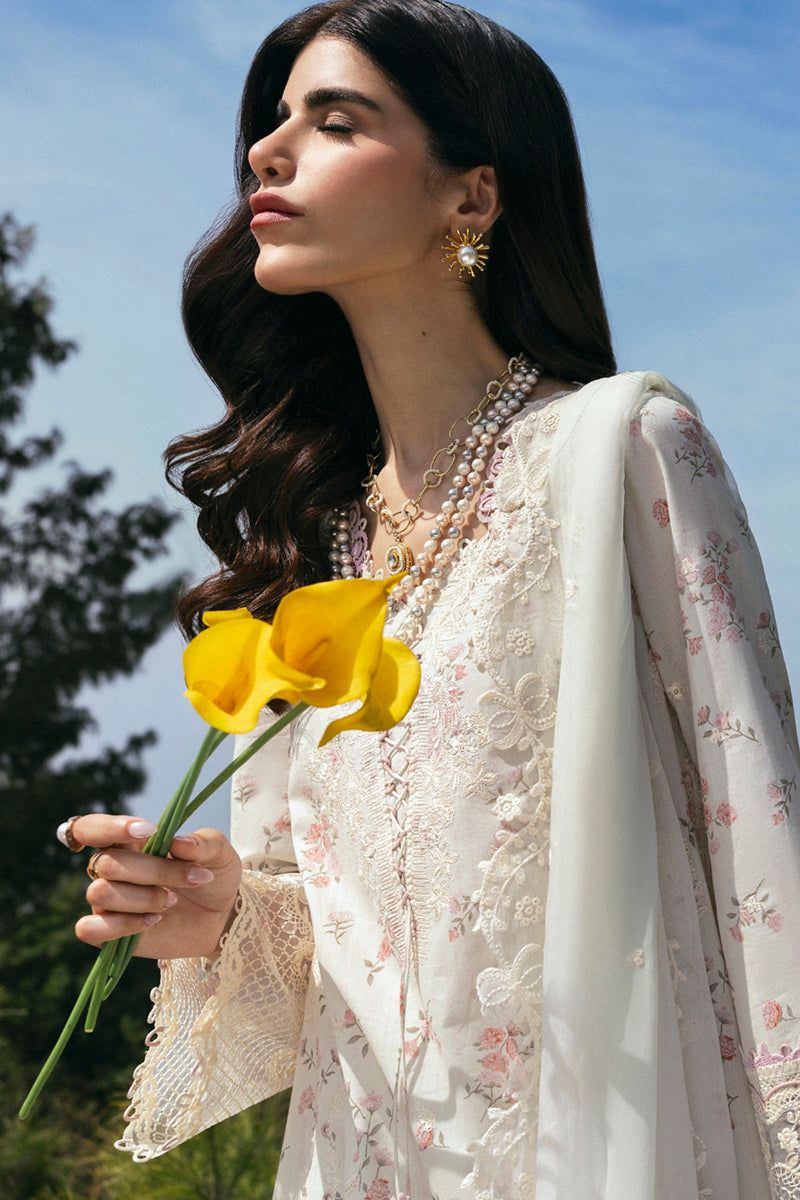 Qalamkar Qlinekari Embroidered Lawn Unstitched 3Pc Suit DC-13 Miri