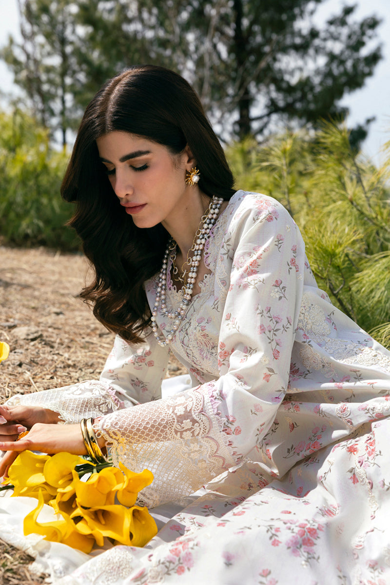 Qalamkar Qlinekari Embroidered Lawn Unstitched 3Pc Suit DC-13 Miri