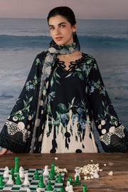 Nureh Daily Delight Embroidered Viscose Slub Unstitched 3Pc Suit DD-39