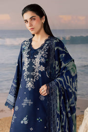 Nureh Daily Delight Embroidered Viscose Slub Unstitched 3Pc Suit DD-42