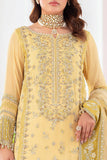 Charizma Diamond Dust Embroidered Luxury Chiffon Unstitched 3Pc Suit DD5-02