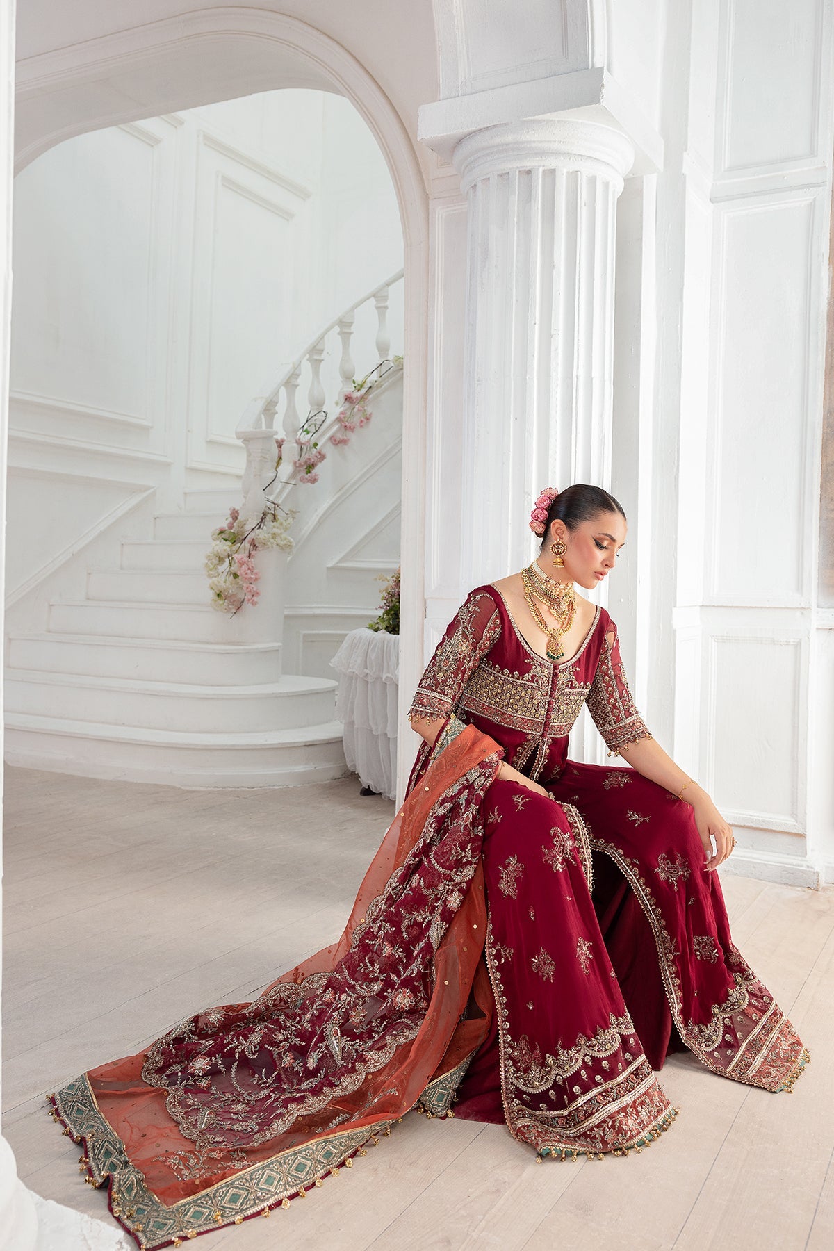 Charizma Diamond Dust Embroidered Luxury Chiffon Unstitched 3Pc Suit D Charizma Diamond Dust Embroidered Luxury Chiffon Unstitched 3Pc Suit D