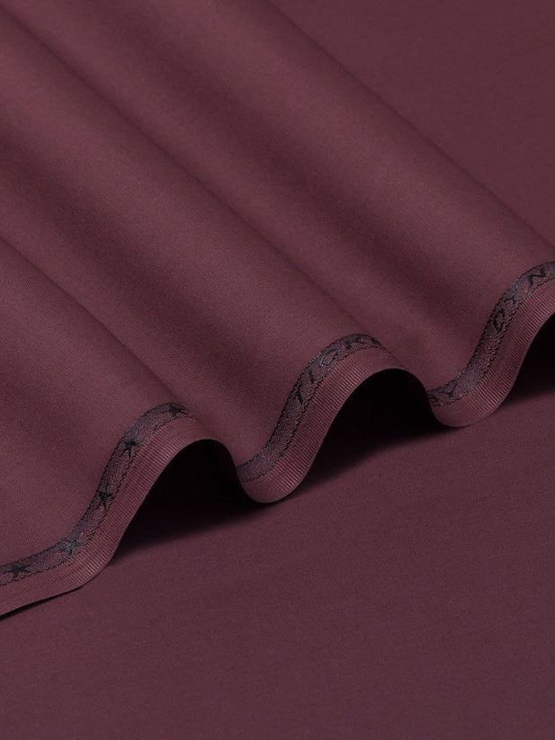 DYNASTY Shan-e-Mughal Latha For Men Unstitched Suite - Deep Red