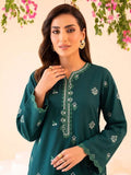 Faiza Faisal FNF Cords Embroidered Lawn Pret 2Pc Suit - DEEP TEAL CHARM