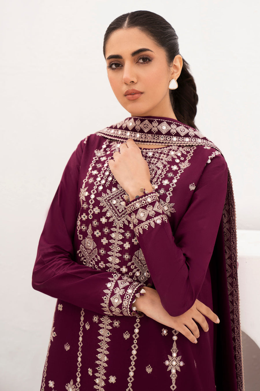 Delia by Jazmin Summer Embroidered Lawn Unstitched 3Pc Suit D-03