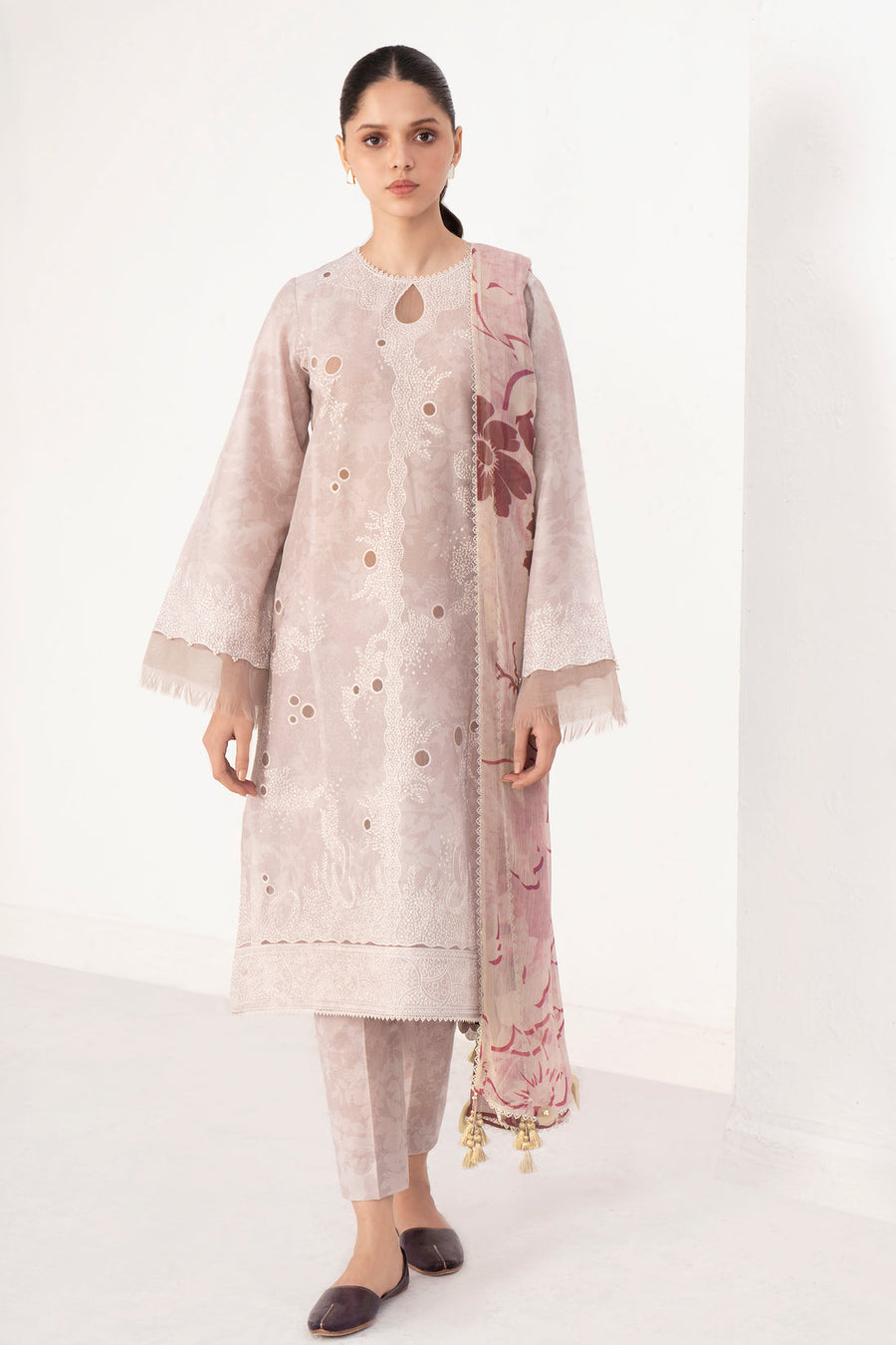 Delia by Jazmin Summer Embroidered Lawn Unstitched 3Pc Suit D-09
