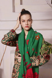 Feathers Digital Printed Dhanak Unstitched 3Pc Suit DESERT OASIS-FT286