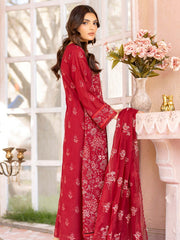 Manizay Mehrma Premium Embroidered Swiss Voil Unstitched 3Pc Suit D-02