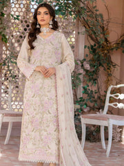 Manizay Mehrma Premium Embroidered Swiss Voil Unstitched 3Pc Suit D-05