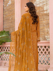 Manizay Mehrma Premium Embroidered Swiss Voil Unstitched 3Pc Suit D-06