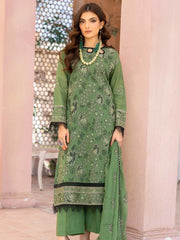 Manizay Mehrma Premium Embroidered Swiss Voil Unstitched 3Pc Suit D-07