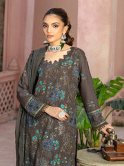 Manizay Mehrma Premium Embroidered Swiss Voil Unstitched 3Pc Suit D-09