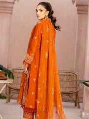 Manizay Mehrma Premium Embroidered Swiss Voil Unstitched 3Pc Suit D-10