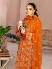 Manizay Mehrma Premium Embroidered Swiss Voil Unstitched 3Pc Suit D-10