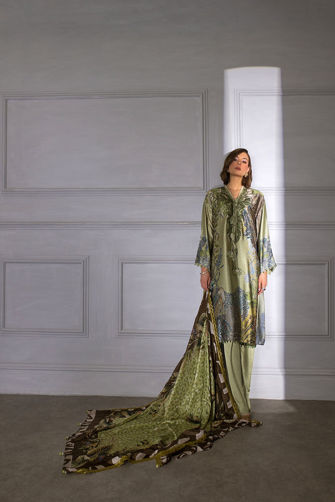 Sobia Nazir Embroidered Silk Unstitched 3 Piece Suit S23V2-04