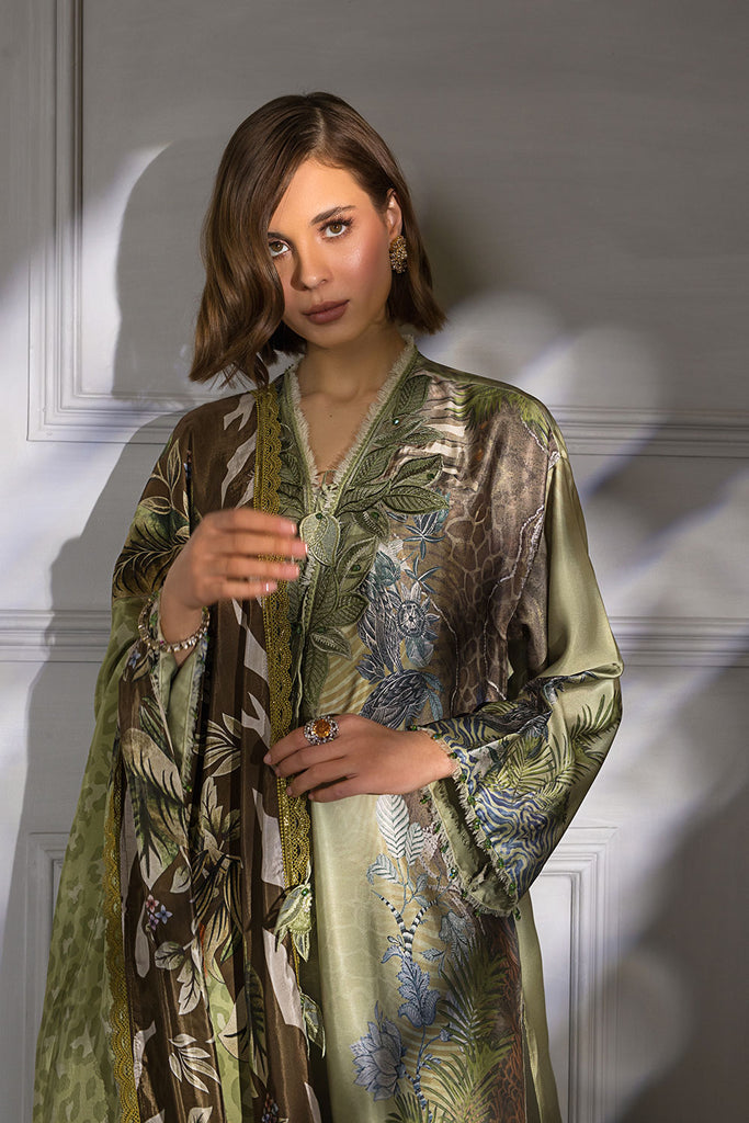 Sobia Nazir Embroidered Silk Unstitched 3 Piece Suit S23V2-04