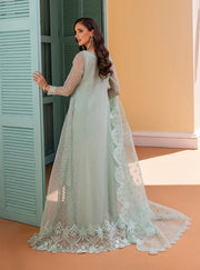 Zainab Chottani Embroidered Organza Unstitched 3Pc Suit D-05 Sherine