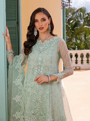 Zainab Chottani Embroidered Organza Unstitched 3Pc Suit D-05 Sherine