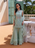 Zainab Chottani Embroidered Organza Unstitched 3Pc Suit D-05 Sherine