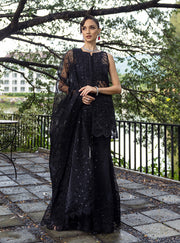Zainab Chottani Embroidered Organza Unstitched 3Pc Suit D-06 Dorée