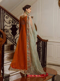 Zainab Chottani Embroidered Organza Unstitched 3Pc Suit D-07 Ombre