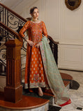 Zainab Chottani Embroidered Organza Unstitched 3Pc Suit D-07 Ombre