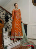 Zainab Chottani Embroidered Organza Unstitched 3Pc Suit D-07 Ombre