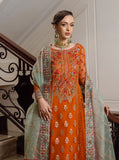 Zainab Chottani Embroidered Organza Unstitched 3Pc Suit D-07 Ombre