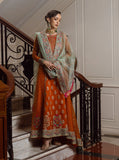 Zainab Chottani Embroidered Organza Unstitched 3Pc Suit D-07 Ombre