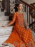 Zainab Chottani Embroidered Organza Unstitched 3Pc Suit D-07 Ombre