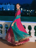 Zainab Chottani Embroidered Organza Unstitched 3Pc Suit D-08 Jardin