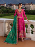 Zainab Chottani Embroidered Organza Unstitched 3Pc Suit D-08 Jardin