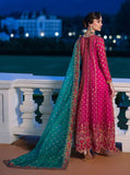 Zainab Chottani Embroidered Organza Unstitched 3Pc Suit D-08 Jardin