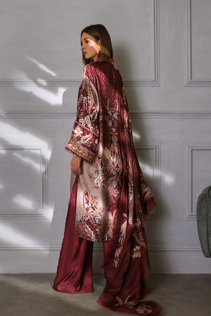 Sobia Nazir Embroidered Silk Unstitched 3 Piece Suit S23V2-05