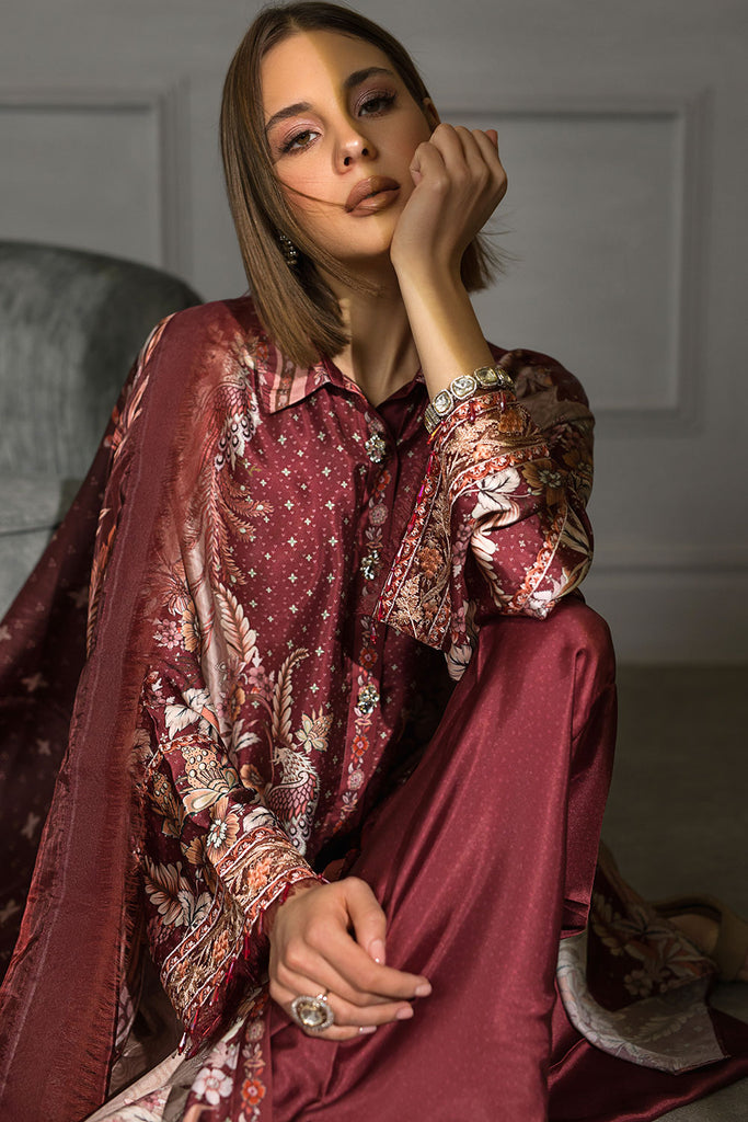 Sobia Nazir Embroidered Silk Unstitched 3 Piece Suit S23V2-05