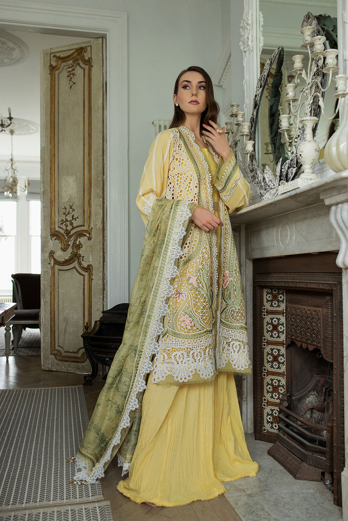 Sobia Nazir Embroidered Luxury Lawn Unstitched 3Pc Suit D-11A