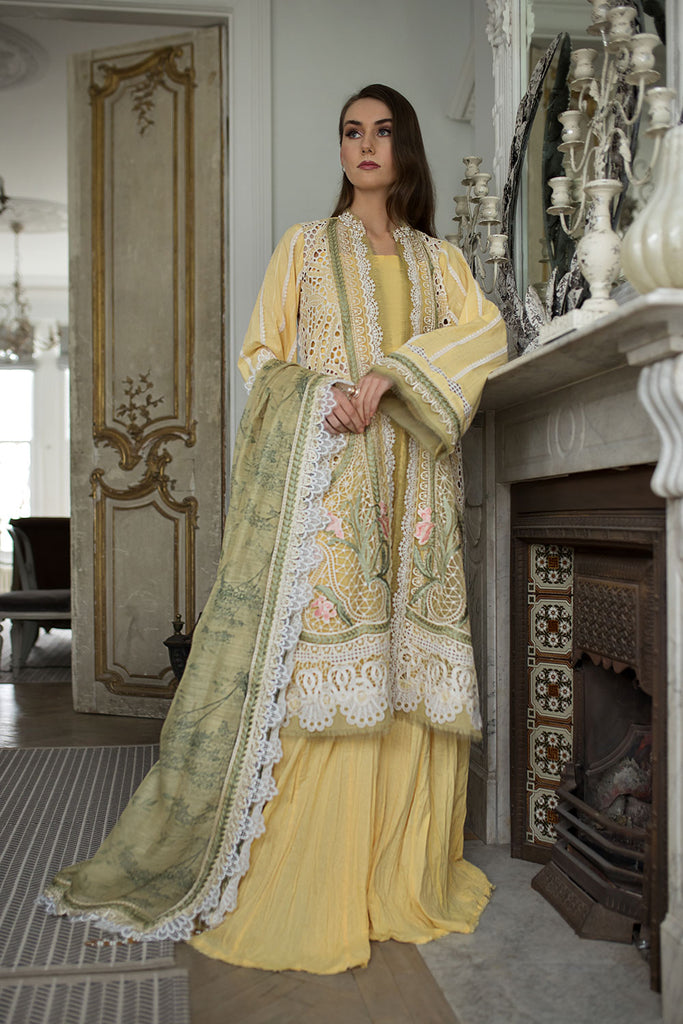 Sobia Nazir Embroidered Luxury Lawn Unstitched 3Pc Suit D-11A