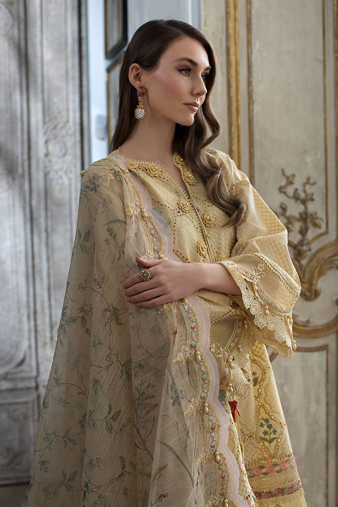 Sobia Nazir Embroidered Luxury Lawn Unstitched 3Pc Suit D-02B