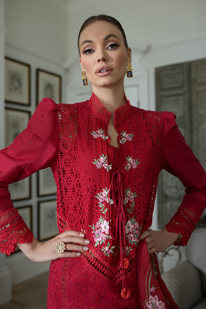Sobia Nazir Embroidered Luxury Lawn Unstitched 3Pc Suit D-03B