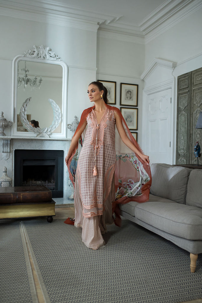 Sobia Nazir Embroidered Luxury Lawn Unstitched 3Pc Suit D-05B