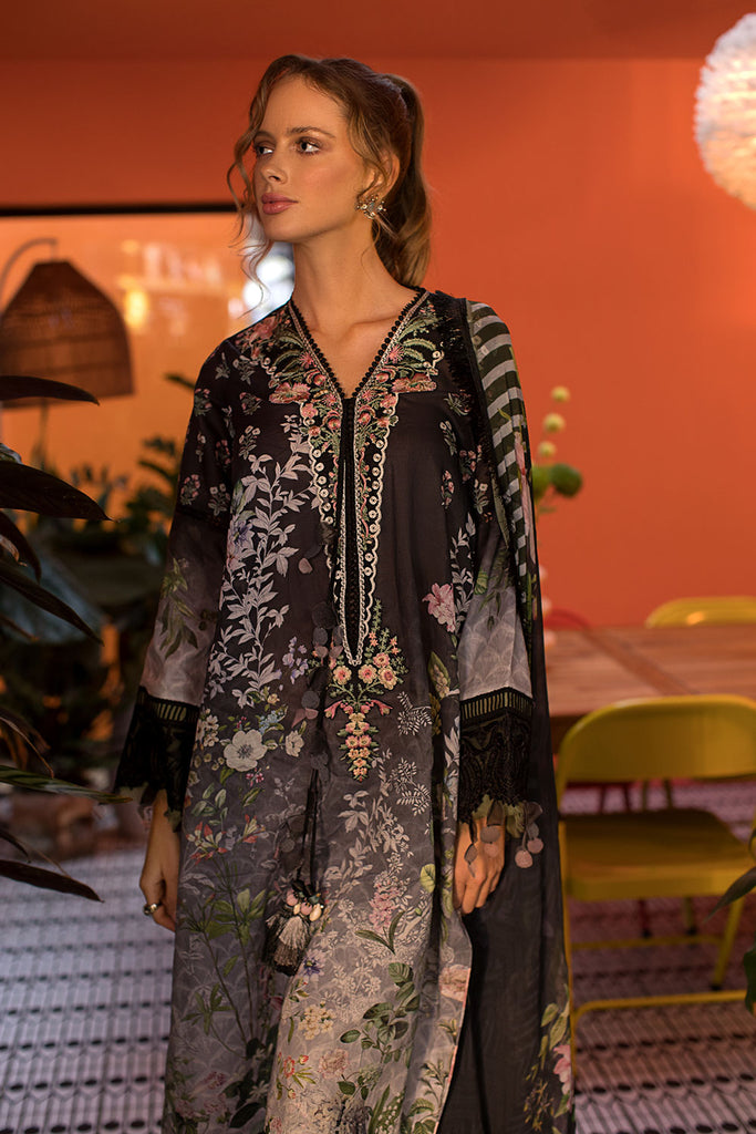 Vital by Sobia Nazir Embroidered Lawn Unstitched 3Pc Suit V-7B