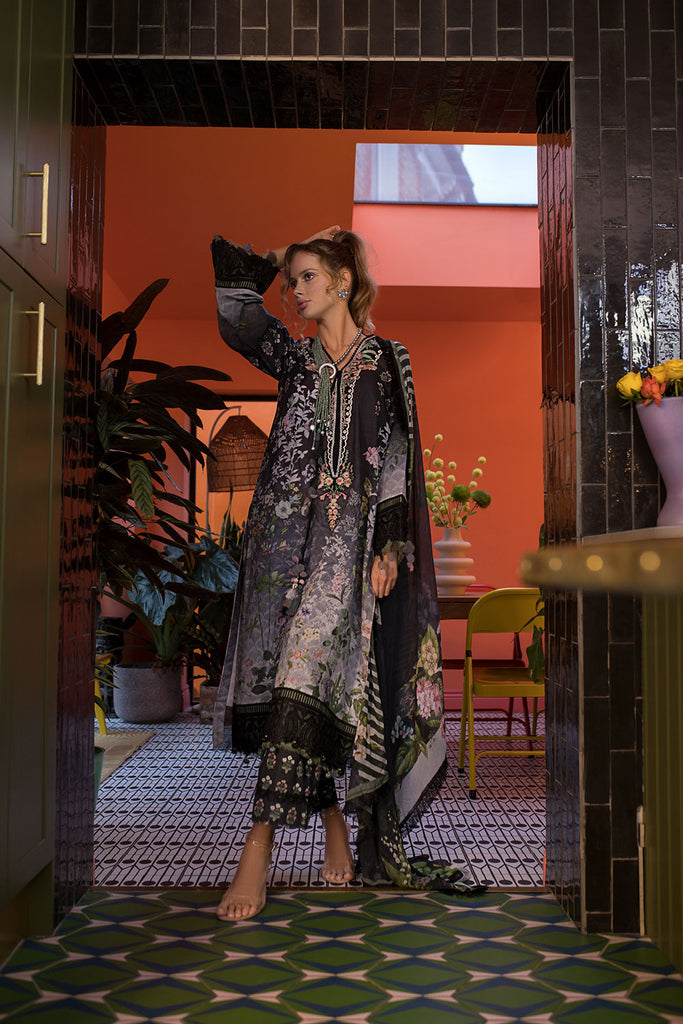 Vital by Sobia Nazir Embroidered Lawn Unstitched 3Pc Suit V-7B
