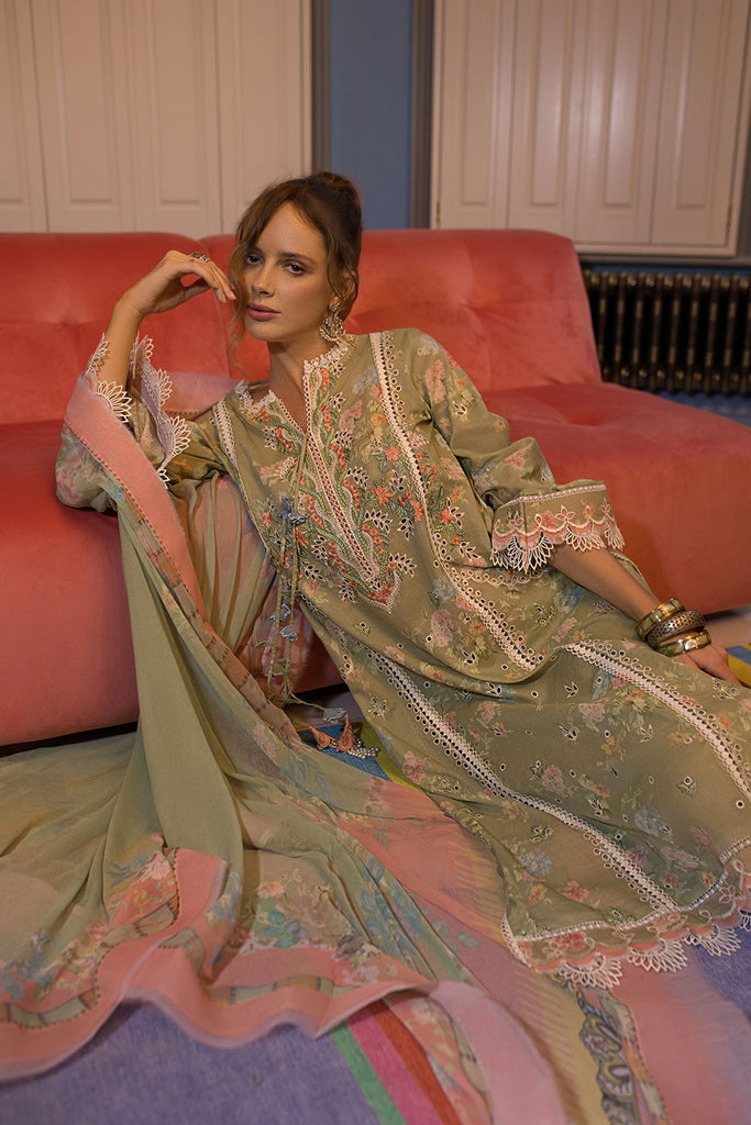 Vital by Sobia Nazir Embroidered Lawn Unstitched 3Pc Suit V-9A