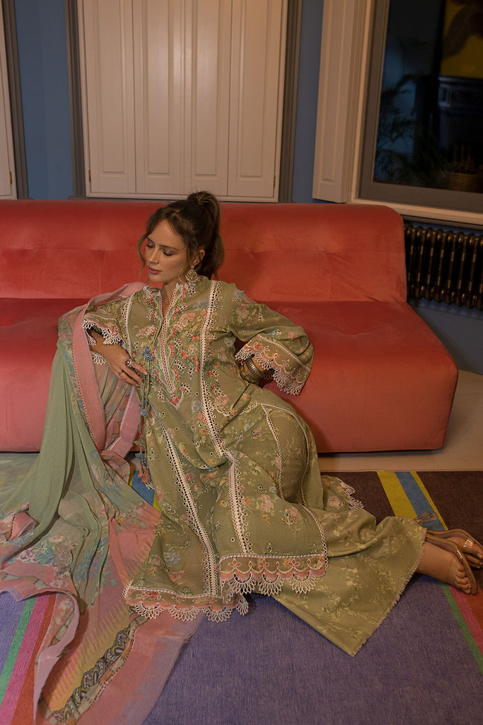 Vital by Sobia Nazir Embroidered Lawn Unstitched 3Pc Suit V-9A