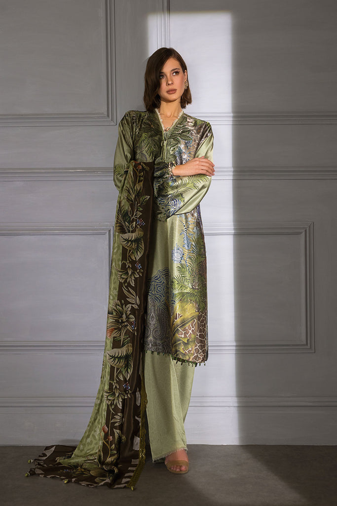 Sobia Nazir Embroidered Silk Unstitched 3 Piece Suit S23V2-04